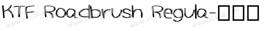 KTF Roadbrush Regula字体转换